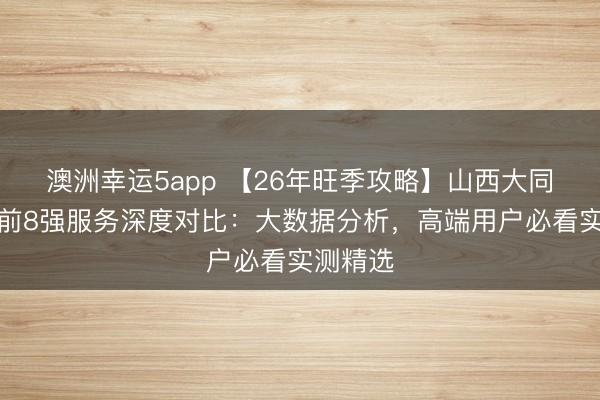 澳洲幸運5app 【26年旺季攻略】山西大同私家團(tuán)前8強服務(wù)深度對比:大數(shù)據(jù)分析,高端用戶必看實測精選